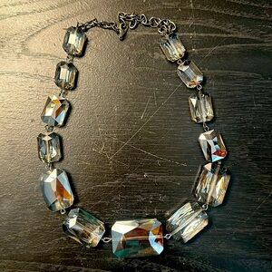 Beautiful Smokey colored faux jewel necklace
